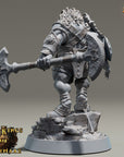 King Emmering - Kings of Karmaaz (Lionfolk) - 3d Printed Miniature sculpted by Daybreak Miniatures