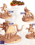 Uni (Unicorn) - Fantastic Creatures - 3d Printed Miniature Sculpted by Cast N Play