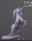 Uni (Unicorn) - Fantastic Creatures - 3d Printed Miniature Sculpted by Cast N Play