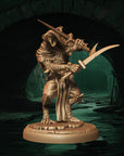a statue of a knight holding a sword