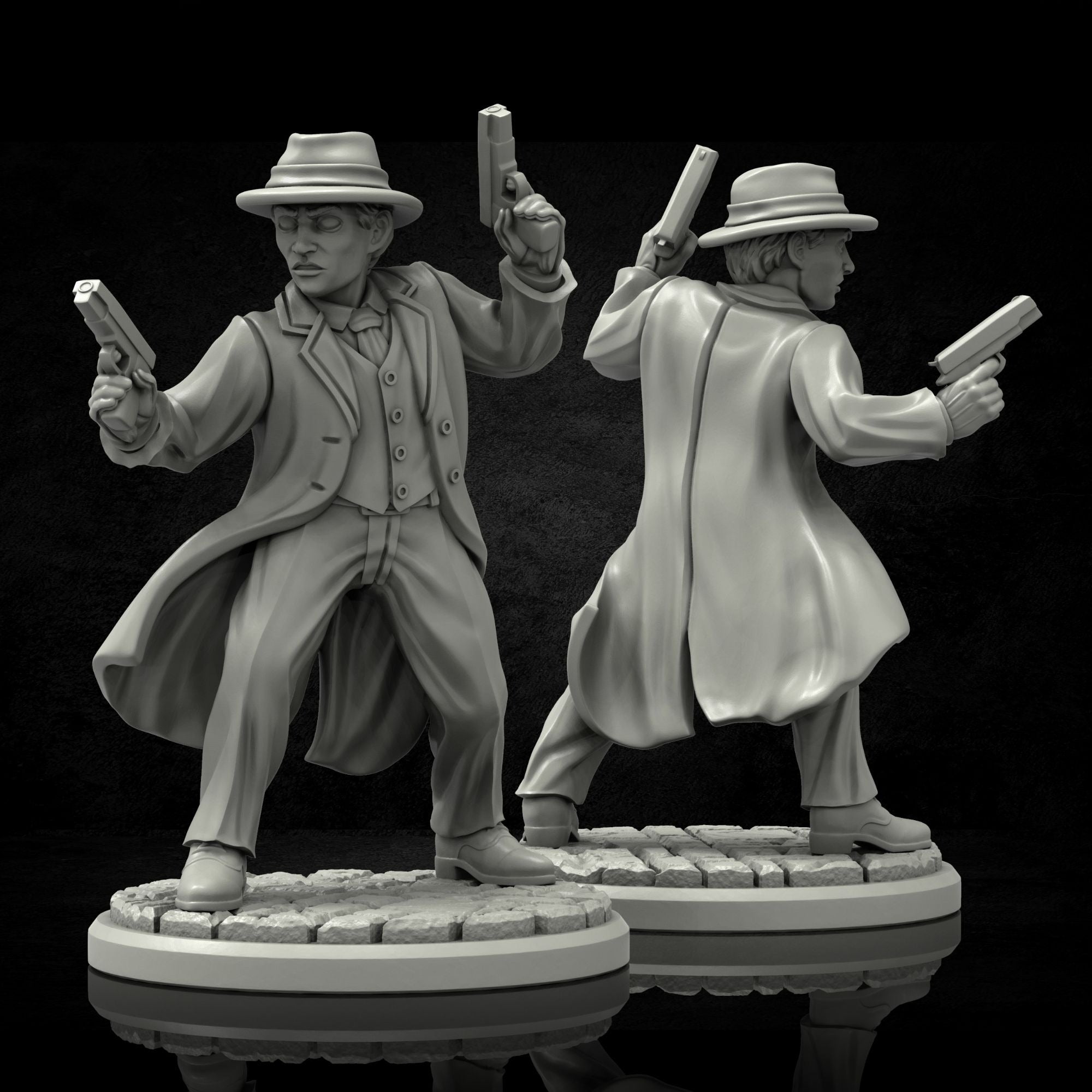 Bounty Hunter- Depths of N'Kai - 3d Printed Miniature Sculpted by Adaevy Creations