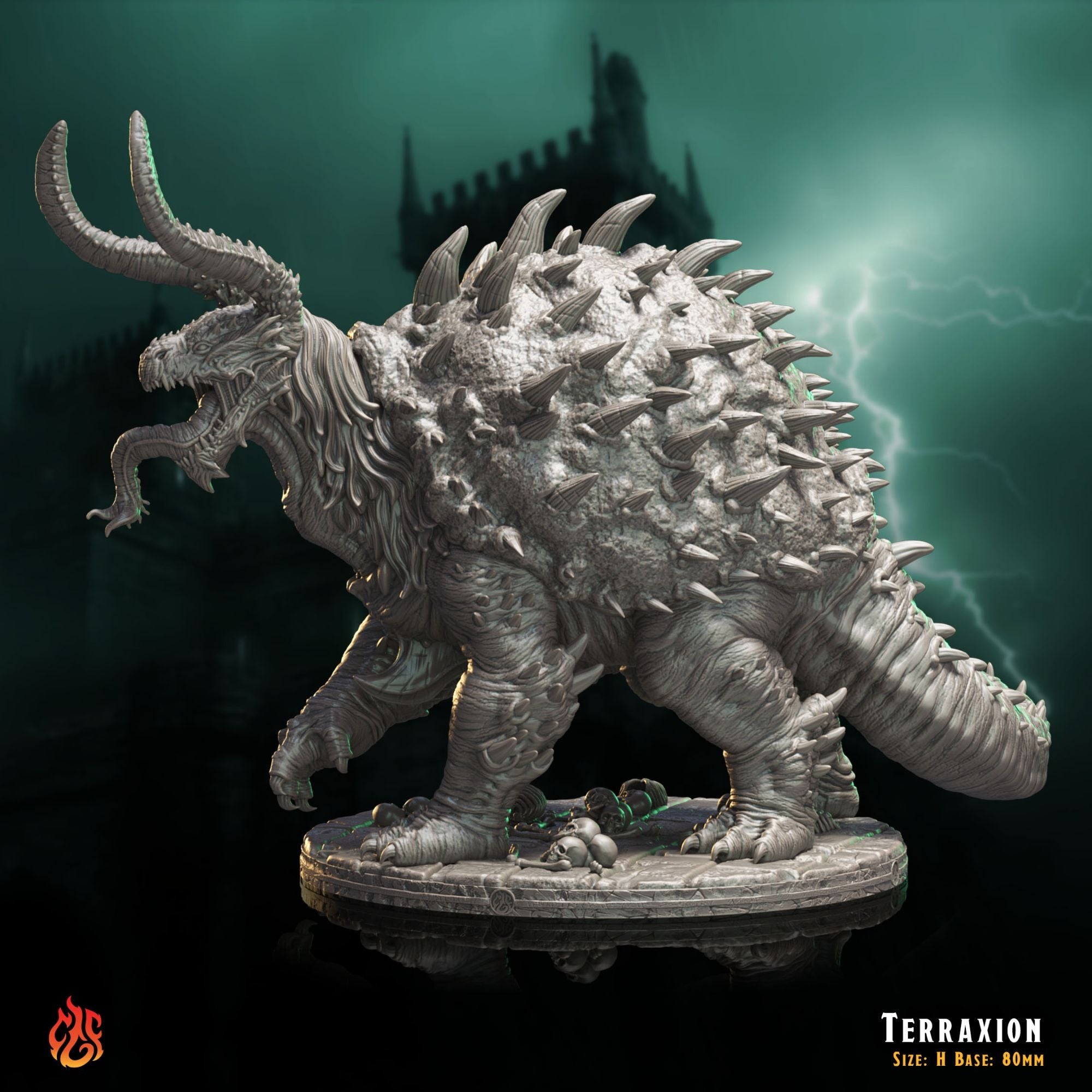 Terraxion - The Mad Alchemist - 3d Printed Miniature Sculpted by Crippled God Foundry