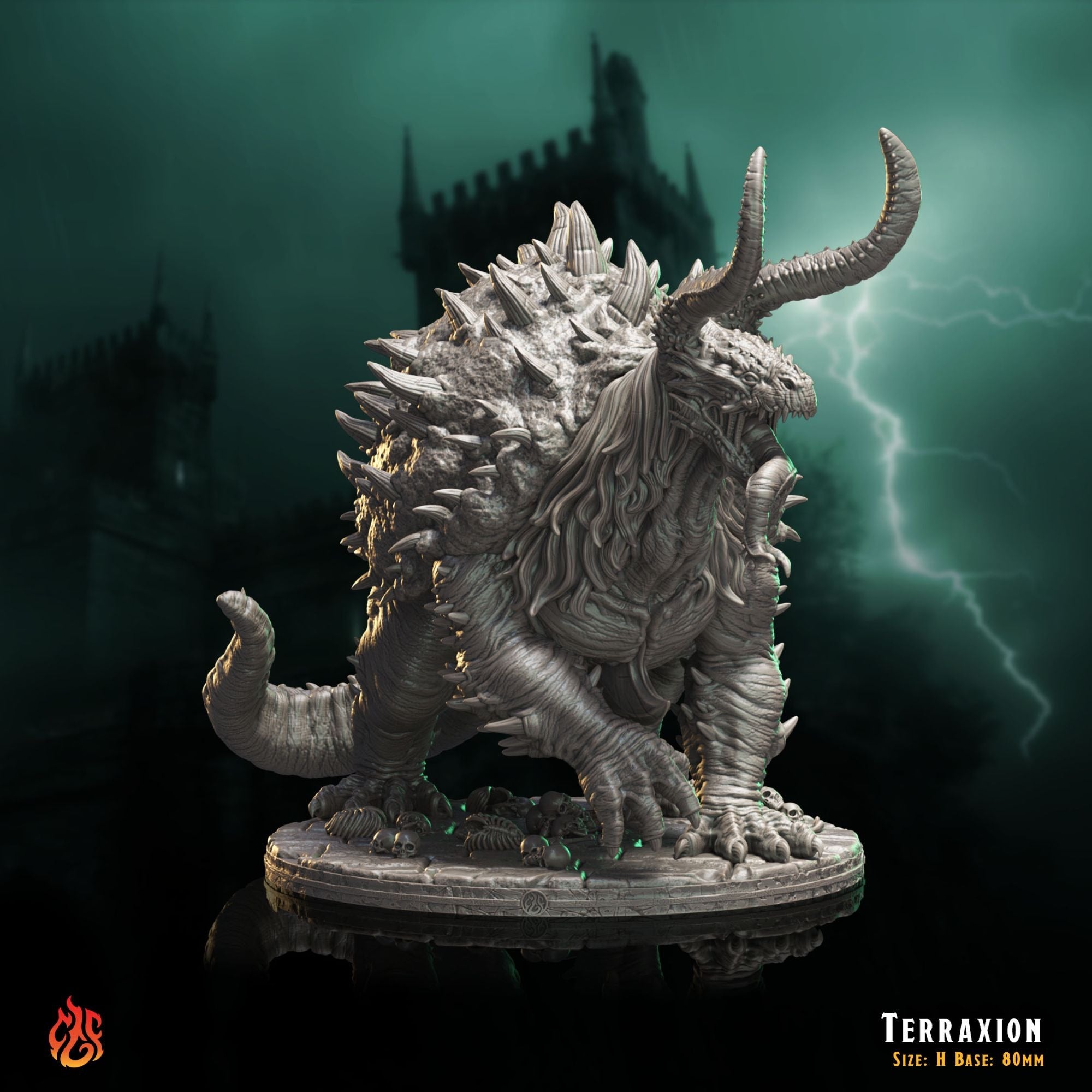 Terraxion - The Mad Alchemist - 3d Printed Miniature Sculpted by Crippled God Foundry