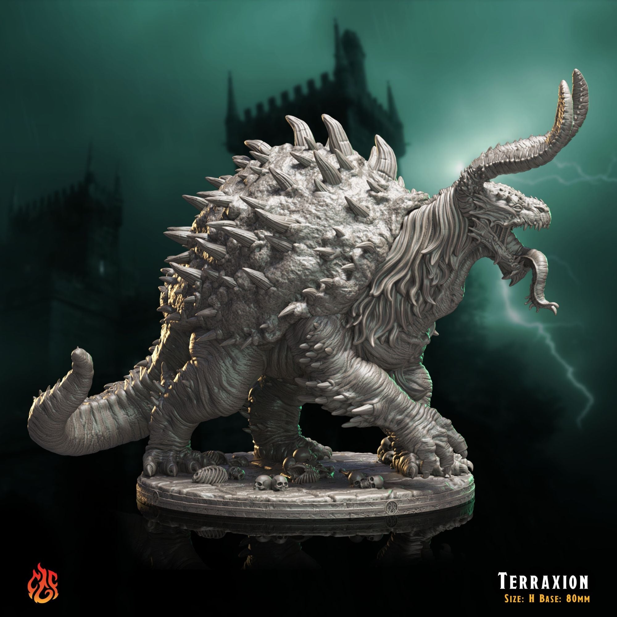 Terraxion - The Mad Alchemist - 3d Printed Miniature Sculpted by Crippled God Foundry