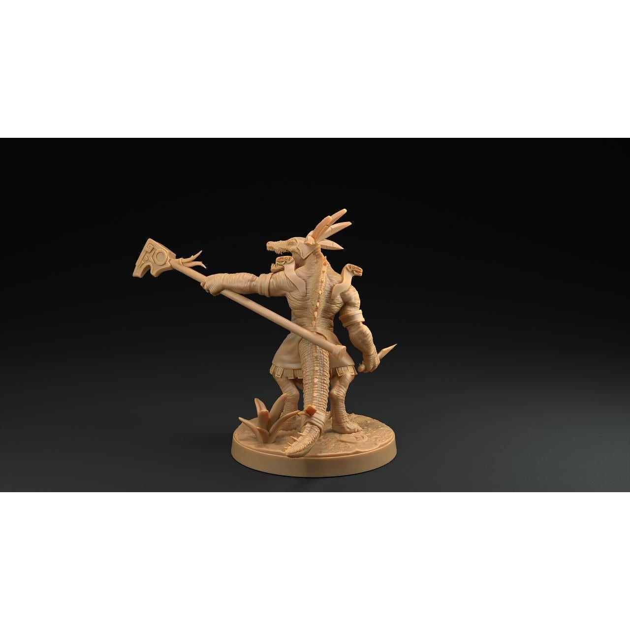 Spino Saurians - 3d Printed Miniature by Dragon Trappers Lodge