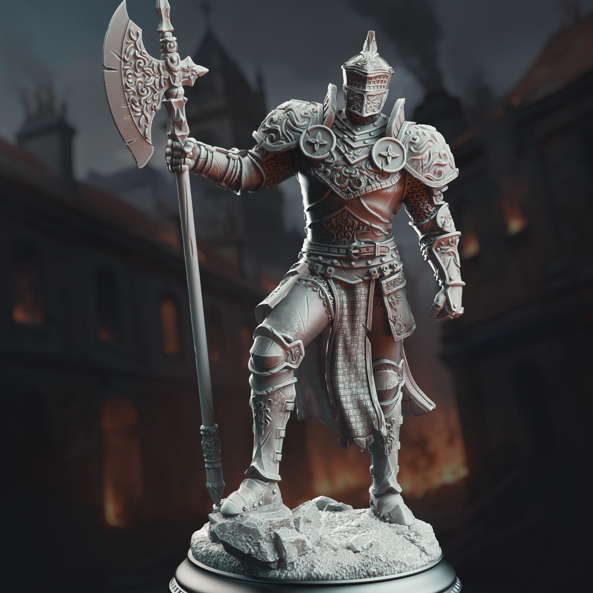 Ser Claudius, Knight of the Tower - 3d Printed Miniature Sculpted by DM Stash