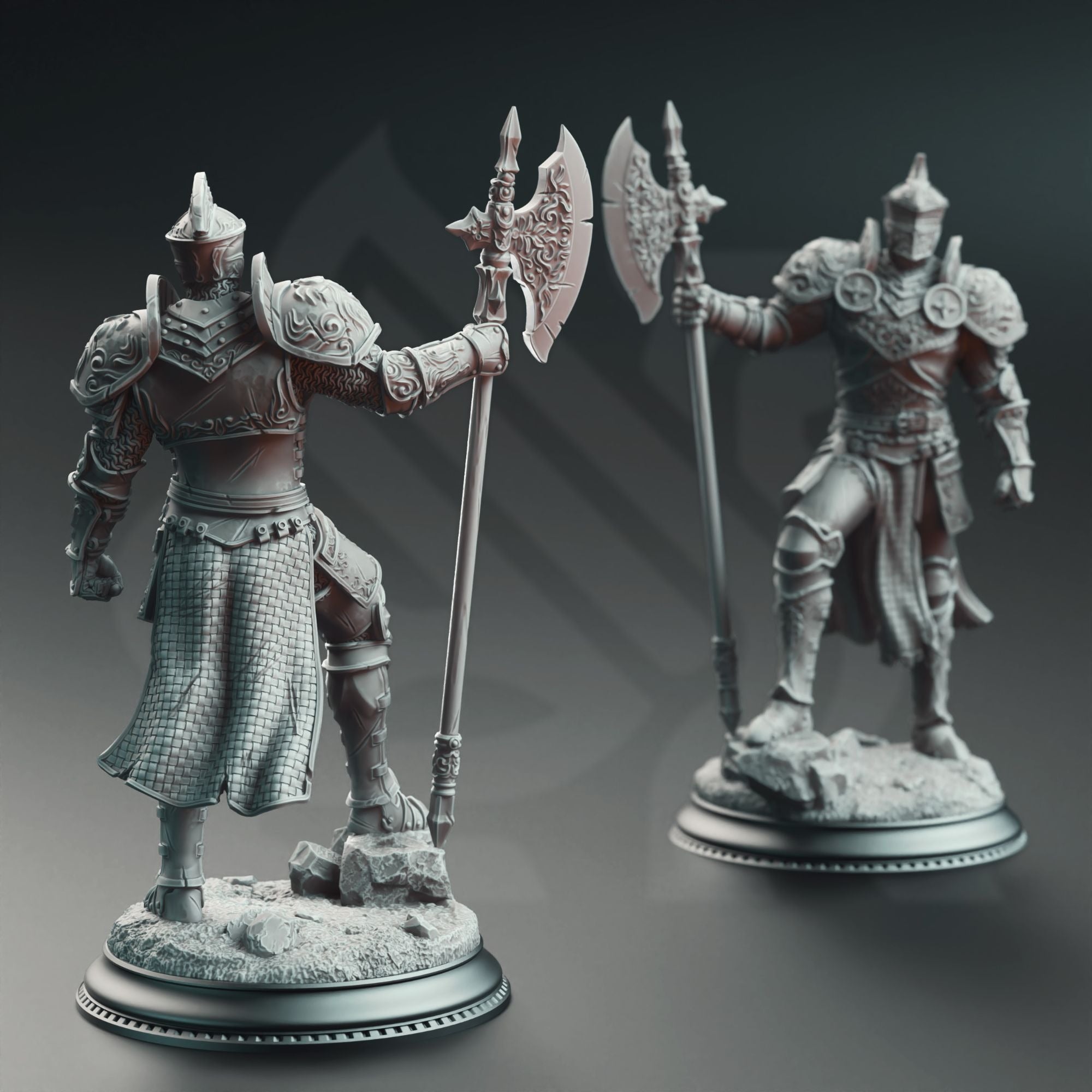 Ser Claudius, Knight of the Tower - 3d Printed Miniature Sculpted by DM Stash