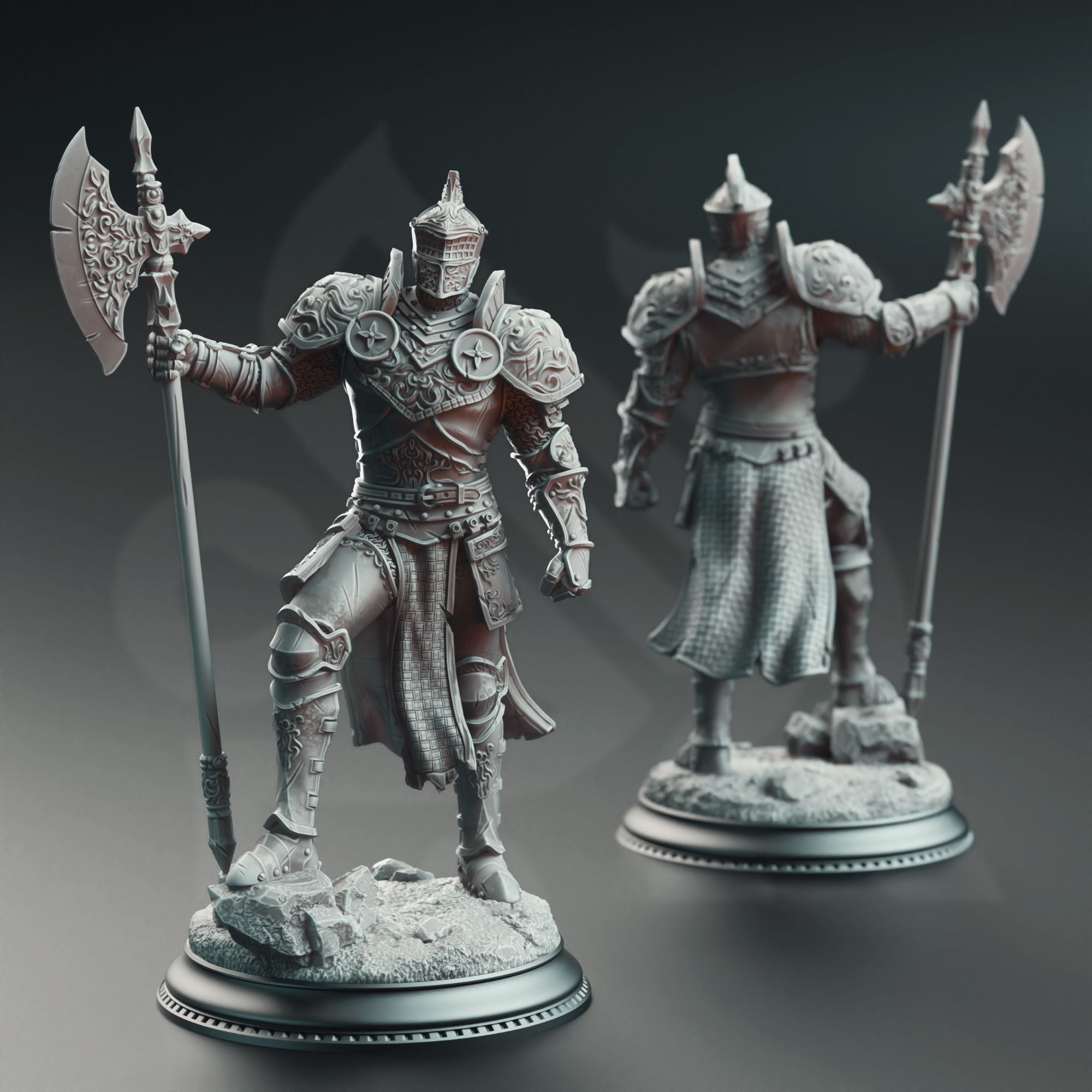 Ser Claudius, Knight of the Tower - 3d Printed Miniature Sculpted by DM Stash