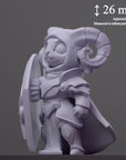 The Guardian - Curious Critters of Whimsy Isle - 3d Printed Miniature Sculpted by Velrock Art Miniatures