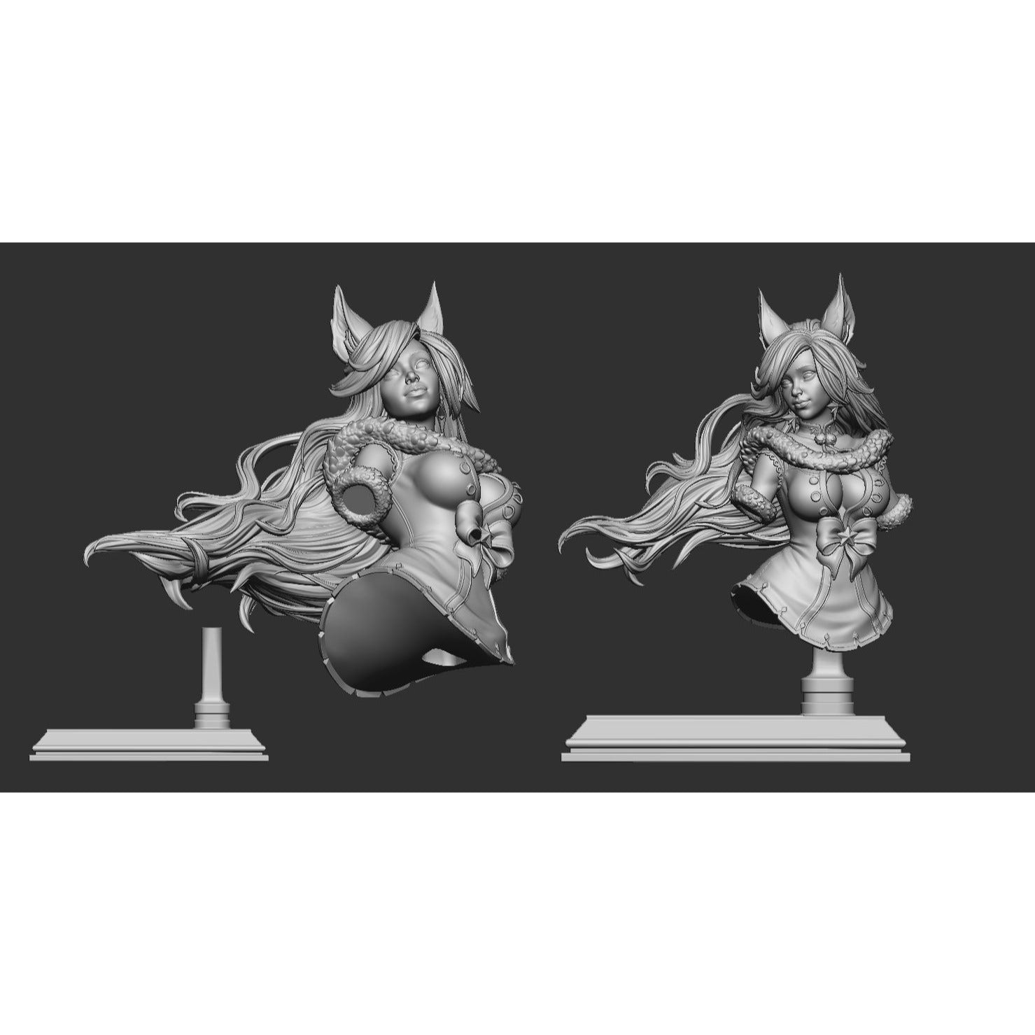 Zarya Snezhnaya BUST - 3d Printed Miniature Sculpted by White Werewolf Tavern
