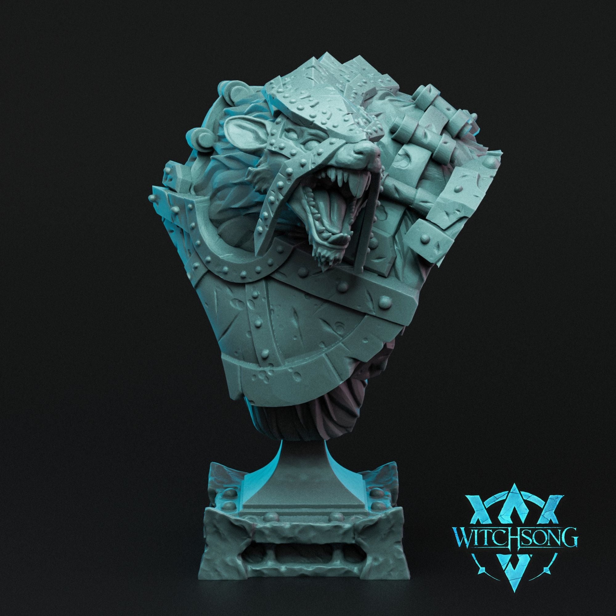 Wererat Monstrosity Bust- 3d Printed Miniature Sculpted by Witchsong Miniatures