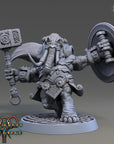 Castor Bonkworth - Oliphaunts of Red Ridge - 3d Printed Miniature sculpted by Daybreak Miniatures
