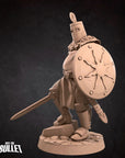 Sir Lawrence, the Knight of Sunlight - 3d Printed Miniature sculpted by Bite the Bullet