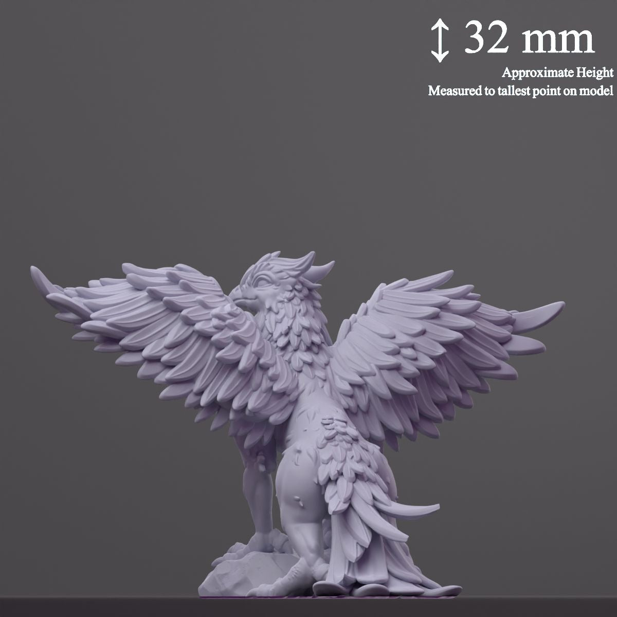 Griffy (Griffin) - Fantastic Creatures - 3d Printed Miniature Sculpted by Cast N Play