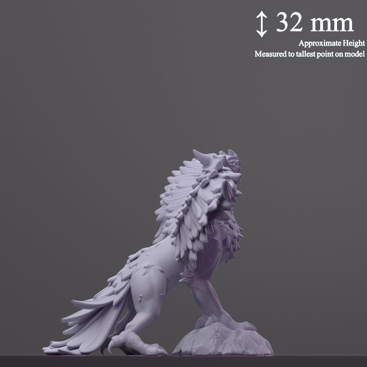 Griffy (Griffin) - Fantastic Creatures - 3d Printed Miniature Sculpted by Cast N Play