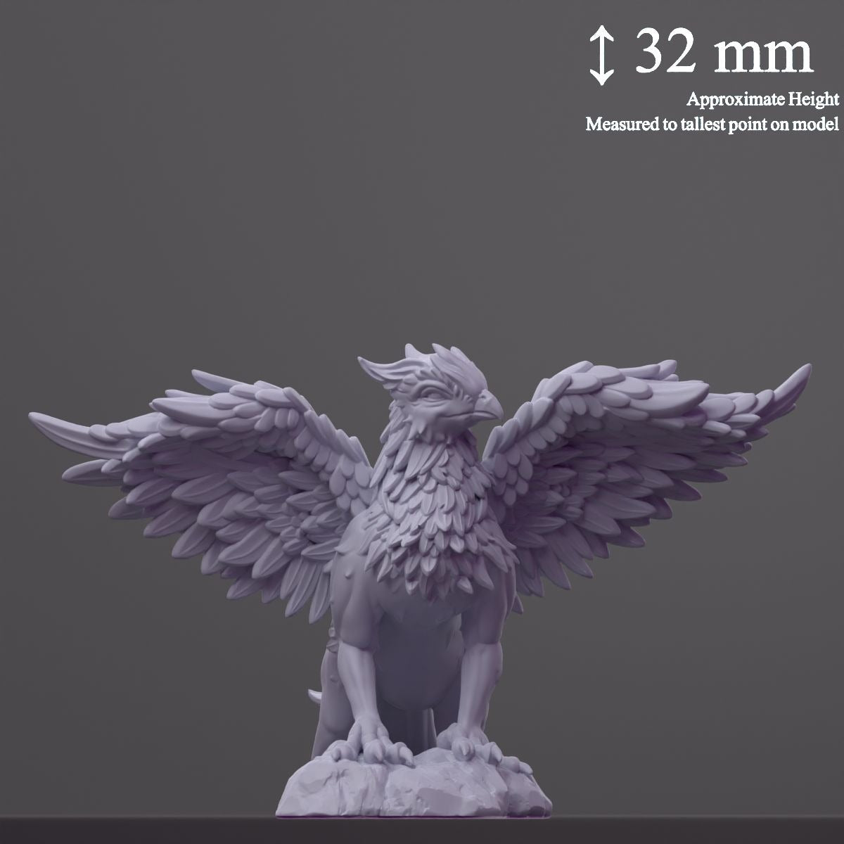 Griffy (Griffin) - Fantastic Creatures - 3d Printed Miniature Sculpted by Cast N Play
