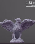 Griffy (Griffin) - Fantastic Creatures - 3d Printed Miniature Sculpted by Cast N Play
