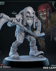 a statue of a man with a giant axe