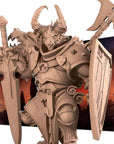 Dragonborn Fighter - 3d Printed Miniature sculpted by Bite the Bullet