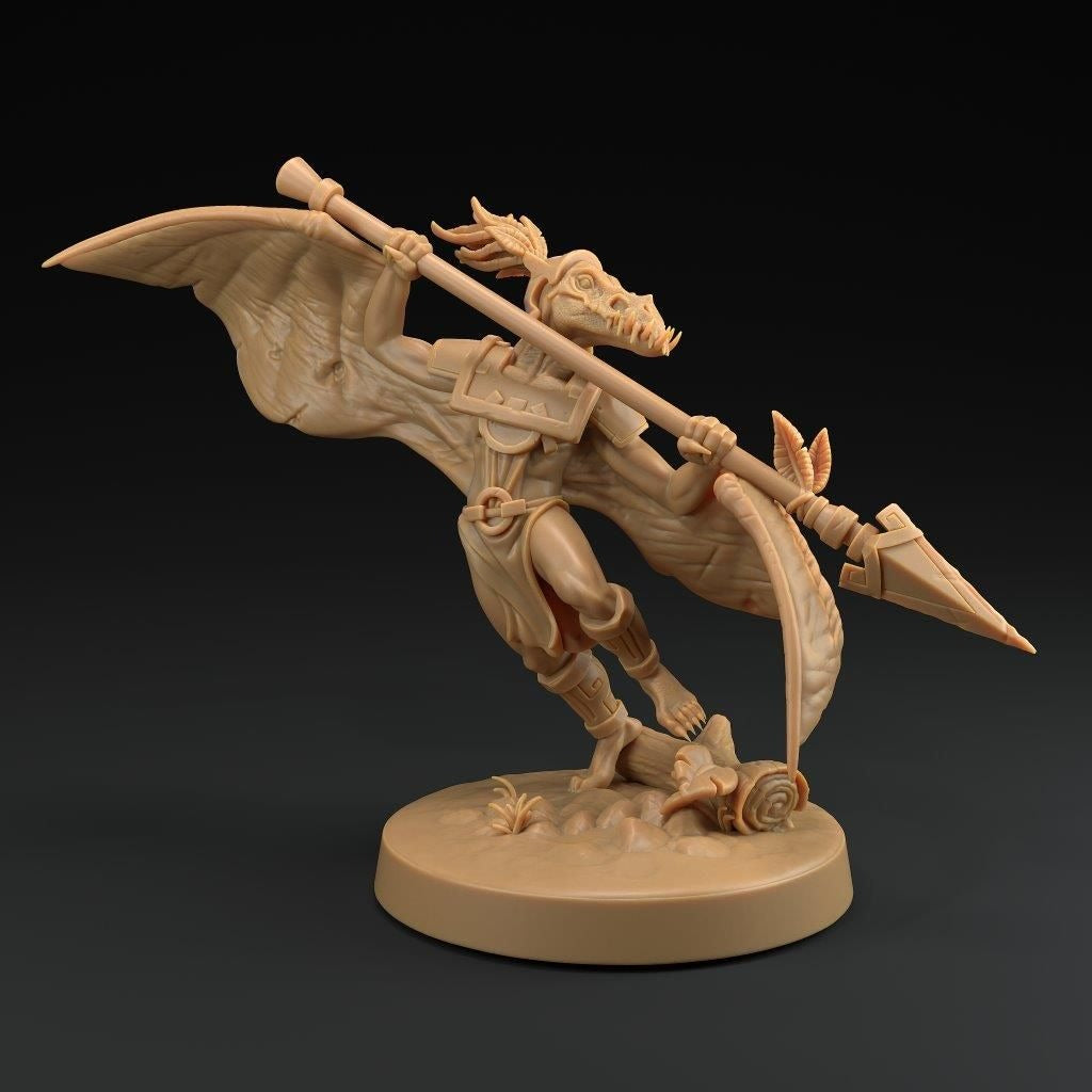 Ptero Saurians - 3d Printed Miniature by Dragon Trappers Lodge