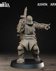 a toy figure of a soldier with a gun