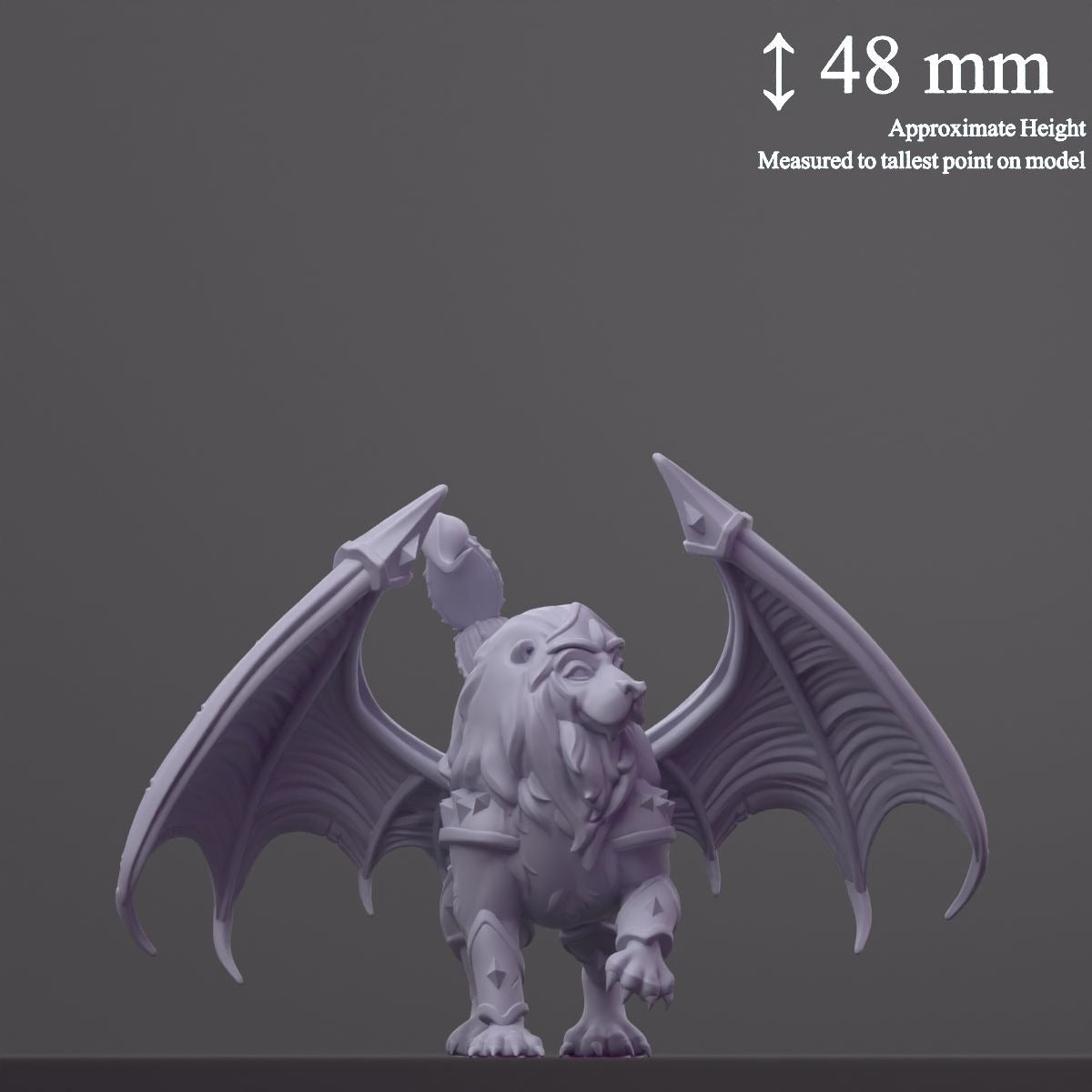 Manicore (Manticore) - Fantastic Creatures - 3d Printed Miniature Sculpted by Cast N Play