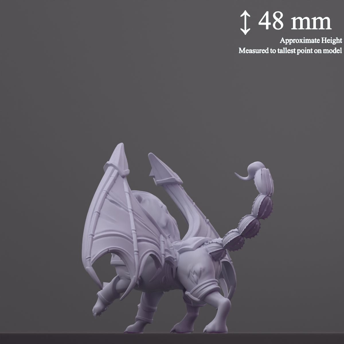 Manicore (Manticore) - Fantastic Creatures - 3d Printed Miniature Sculpted by Cast N Play