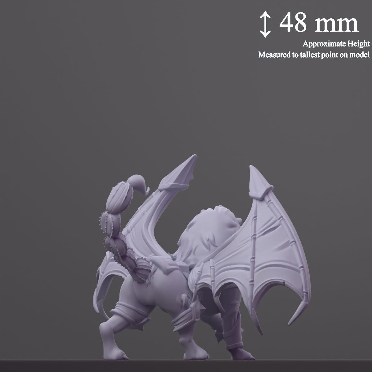 Manicore (Manticore) - Fantastic Creatures - 3d Printed Miniature Sculpted by Cast N Play
