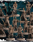 Dark Elf Archer - Army of Darkness: Dark Elves - 3d Printed Miniature Sculpted by Monolith Arts