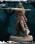 Dark Elf Archer - Army of Darkness: Dark Elves - 3d Printed Miniature Sculpted by Monolith Arts