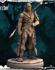 Dark Elf Archer - Army of Darkness: Dark Elves - 3d Printed Miniature Sculpted by Monolith Arts