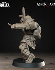 a statue of a soldier with a gun