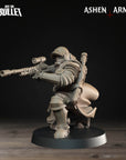 a plastic model of a soldier with a gun