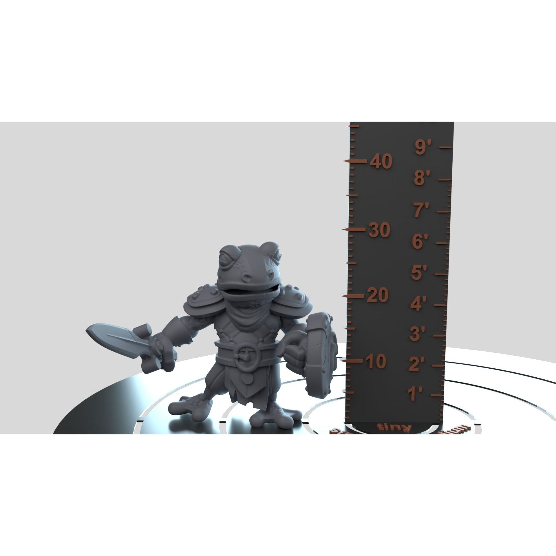Frog Infantry - 3d Printed Miniature by DiceHeads