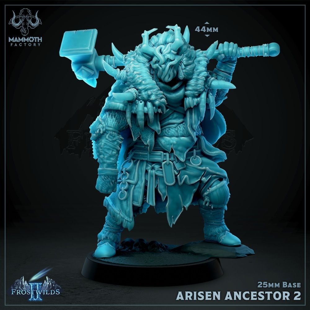 Arisen Ancestor - Frostwilds Pt 2 - 3d Printed Miniature by Mammoth Factory