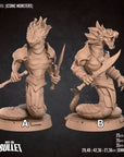 Yuan-Ti - Iconic Monsters - 3d Printed Miniature sculpted by Bite the Bullet