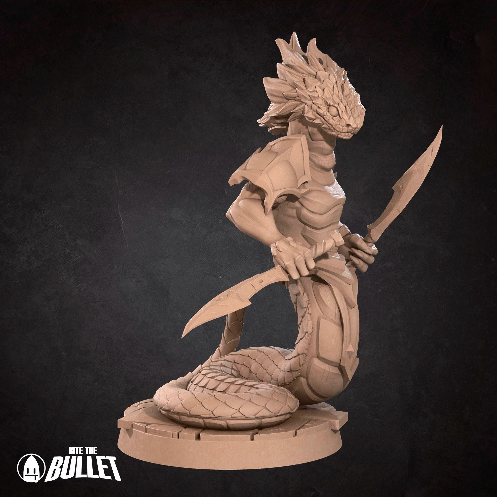 Yuan-Ti - Iconic Monsters - 3d Printed Miniature sculpted by Bite the Bullet