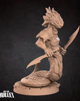 Yuan-Ti - Iconic Monsters - 3d Printed Miniature sculpted by Bite the Bullet
