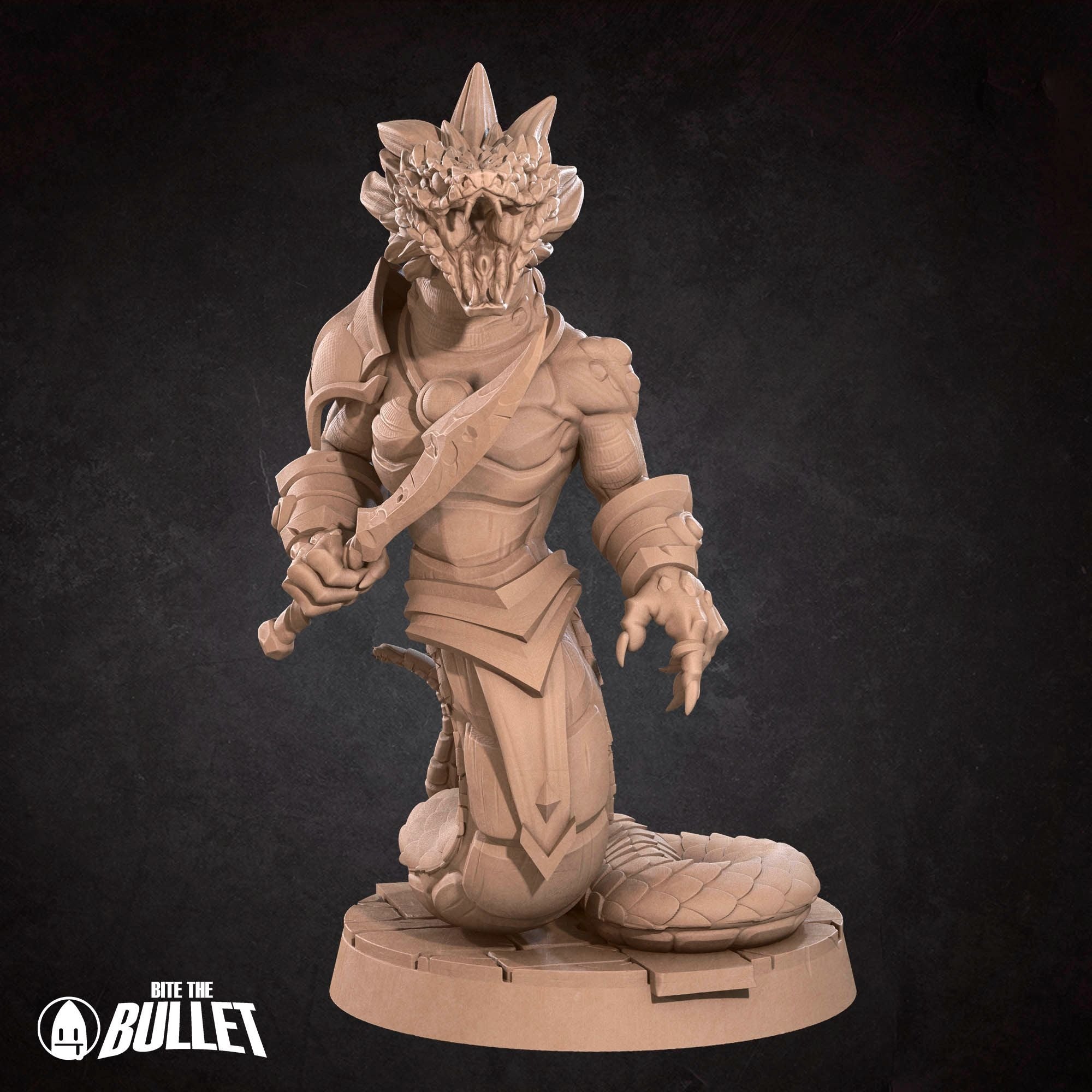 Yuan-Ti - Iconic Monsters - 3d Printed Miniature sculpted by Bite the Bullet