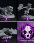 Garudrak Evolutions - Crestlings - 3d Printed Miniature Sculpted by Blackcrest Miniatures
