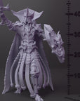 Knight Champion - Army of Darkness: Dark Elves - 3d Printed Miniature Sculpted by Monolith Arts
