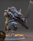 Yurth the Burrower - The Covenant of Blackthorn (Boarfolk) - 3d Printed Miniature sculpted by Daybreak Miniatures