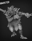 Ninja Rats with Sais - 3d Printed Miniature Sculpted by Goon Master Games