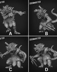 Ninja Rats with Sais - 3d Printed Miniature Sculpted by Goon Master Games