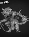 Ninja Rats with Sais - 3d Printed Miniature Sculpted by Goon Master Games