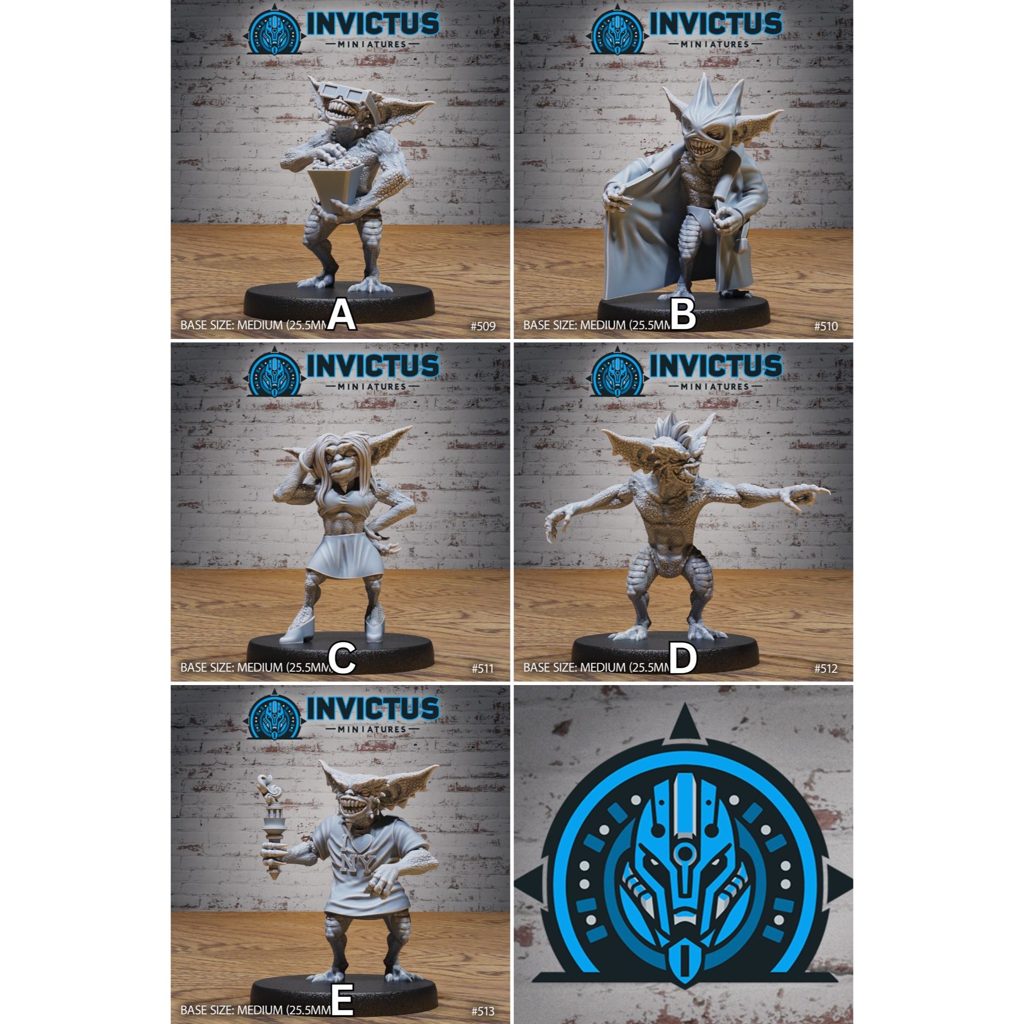 Nibbler Goblin - 3d Printed Miniature Sculpted by Invictus Miniatures
