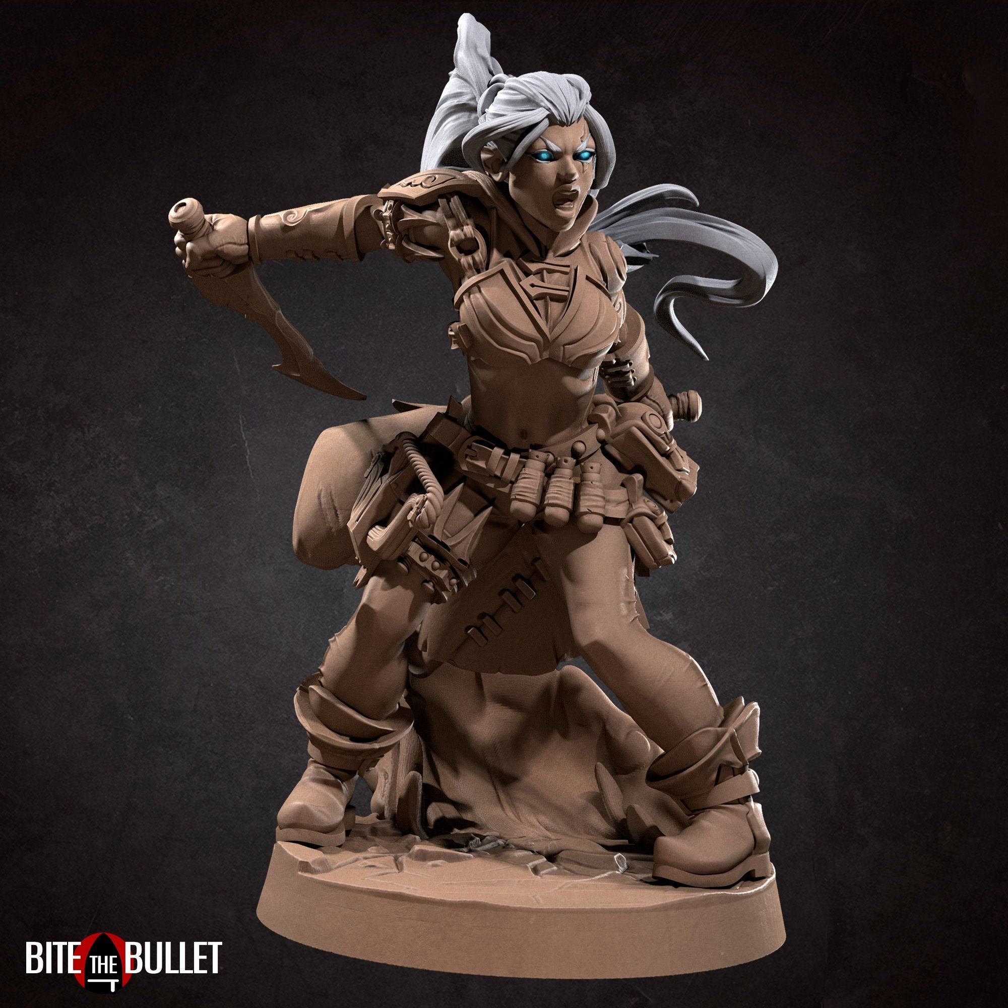 Air Genasi Ranger- 3d Printed Miniature by Bite the Bullet