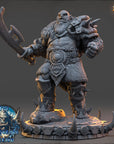 Guldrek the Ravager - The Frostbane Legion (Ice Orcs) - 3d Printed Miniature sculpted by Daybreak Miniatures