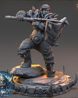 Kaelra Frostvein - The Frostbane Legion (Ice Orcs) - 3d Printed Miniature sculpted by Daybreak Miniatures