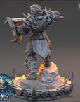 Kaelra Frostvein - The Frostbane Legion (Ice Orcs) - 3d Printed Miniature sculpted by Daybreak Miniatures